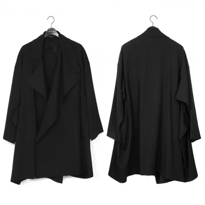 Yohji Yamamoto POUR HOMME Wool Gaba Drape Coat