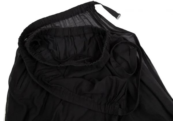 B Yohji Yamamoto Wrap Skirt Switching Pants K-124741_012