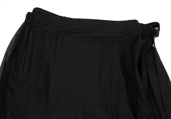 B Yohji Yamamoto Wrap Skirt Switching Pants K-124741_002