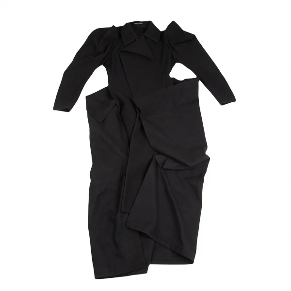 Yohji Yamamoto FEMME Tuck Wool Coat K-124743_002
