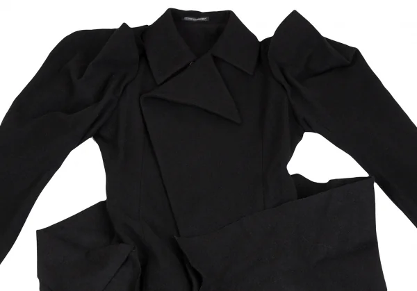 Yohji Yamamoto FEMME Tuck Wool Coat K-124743_003