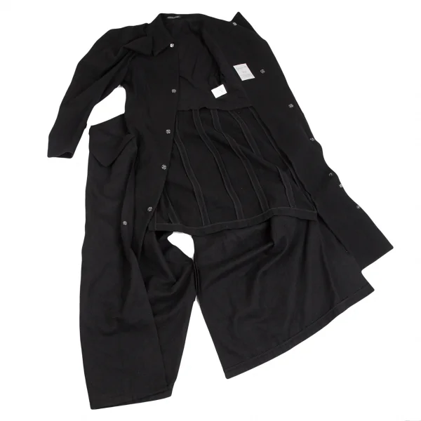 Yohji Yamamoto FEMME Tuck Wool Coat K-124743_009