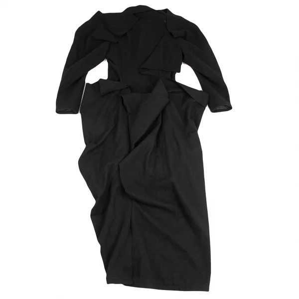 Yohji Yamamoto FEMME Tuck Wool Coat K-124743_013
