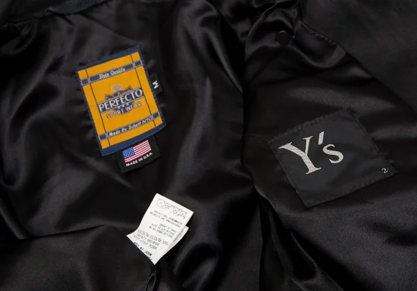 Y's Schott Sheep Leather Motorcycle Jacket K-124745_020