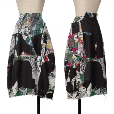 COMME des GARCONS eboy Alisa Yoffe Printed Switching Skirt