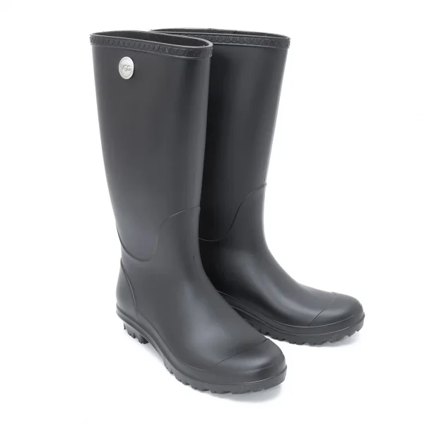 UGG SIENNA MATTE Rain Boots Black 6 K-124770_001
