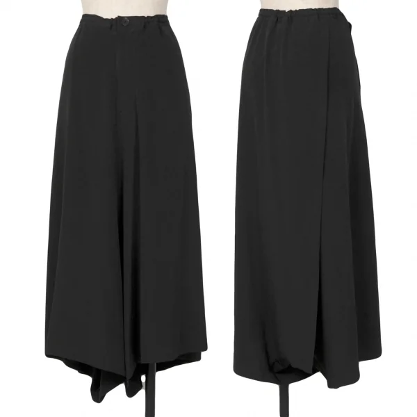 Y's Waist Cord Pants Skirt Black 2 K-124772_001