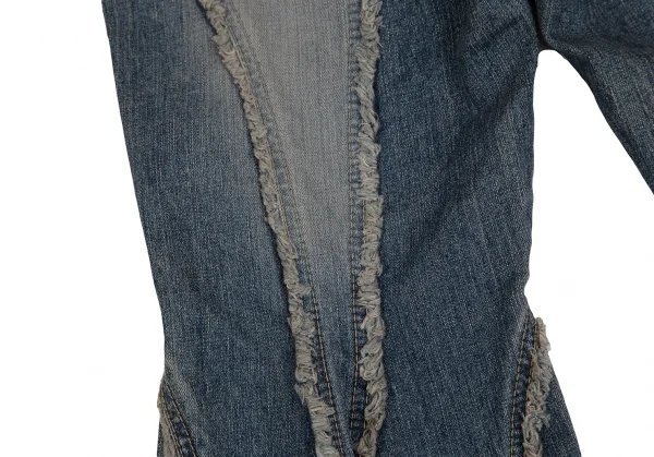 ATSURO TAYAMA Fringe Switching Frill Design Jeans K-124784_011