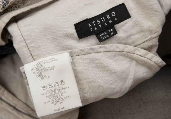 ATSURO TAYAMA Fringe Switching Frill Design Jeans K-124784_013