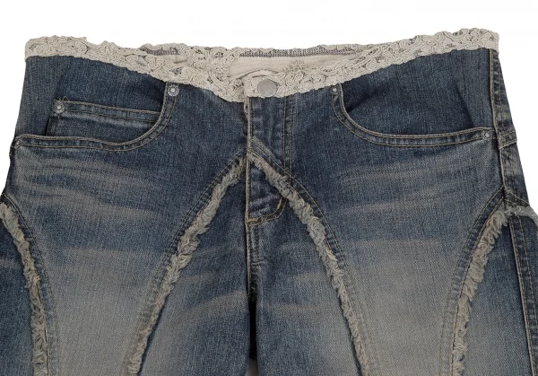 ATSURO TAYAMA Fringe Switching Frill Design Jeans K-124784_002