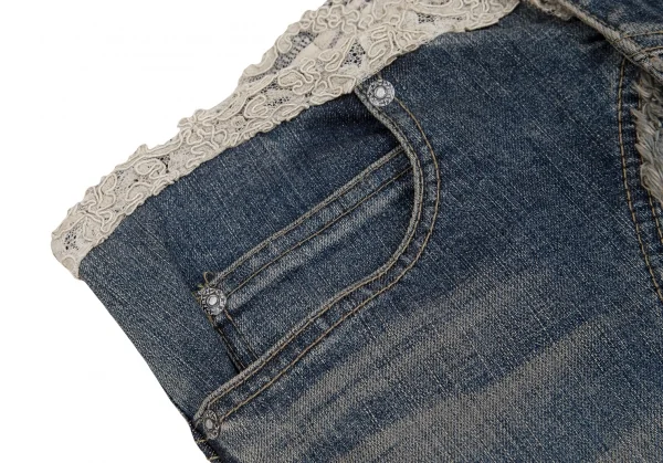 ATSURO TAYAMA Fringe Switching Frill Design Jeans K-124784_004