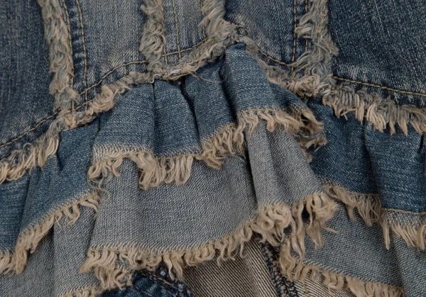 ATSURO TAYAMA Fringe Switching Frill Design Jeans K-124784_007