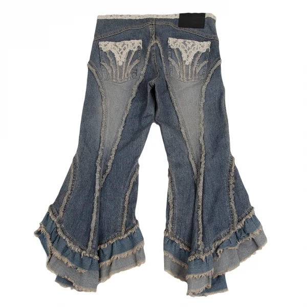 ATSURO TAYAMA Fringe Switching Frill Design Jeans K-124784_009