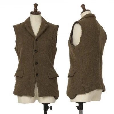 COMME des GARCONS Fulling Wool Sleeve Cut Off Jacket