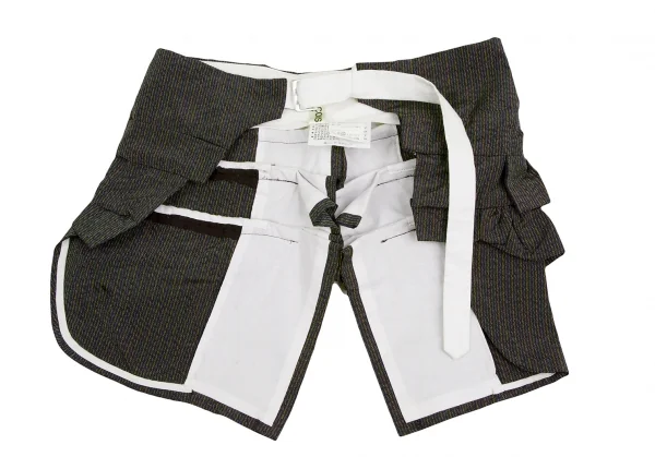 COMME des GARCONS Stripe Gathered Tail Over Skirt K-124792_002
