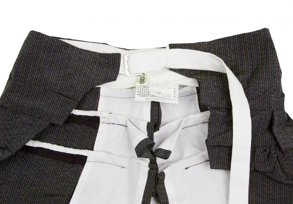 COMME des GARCONS Stripe Gathered Tail Over Skirt K-124792_003