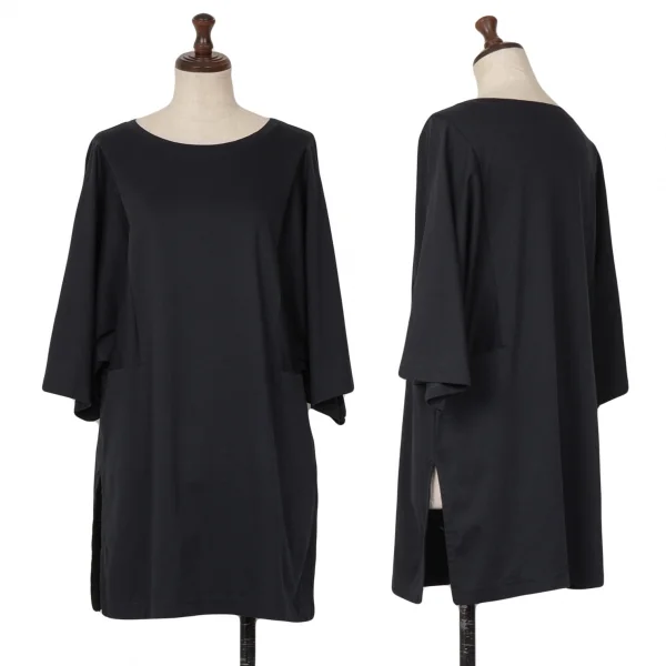 L'EQUIPE YOSHIE INABA Stretch Cotton Wide Sleeve T Shirt  Navy S-M K-124798_001