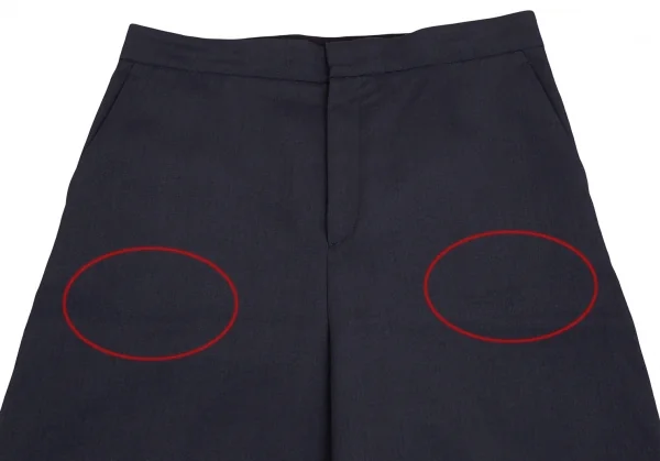 L'EQUIPE YOSHIE INABA White Stitch Poly Wide Pants K-124801_002