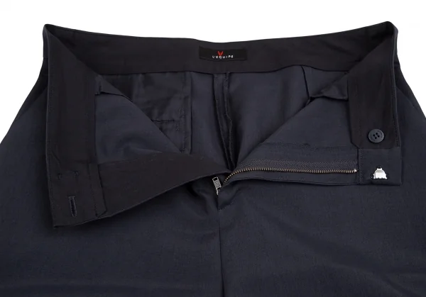 L'EQUIPE YOSHIE INABA White Stitch Poly Wide Pants K-124801_008