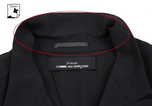 tricot COMME des GARCONS Georgette Double Breasted Jacket K-124807_004