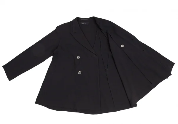 tricot COMME des GARCONS Georgette Double Breasted Jacket K-124807_009