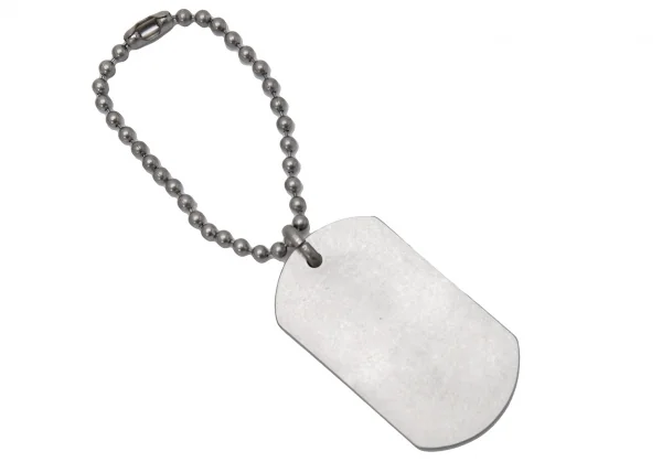 Jean-Paul GAULTIER Logo Dog Tag Key Chain K-124812_002