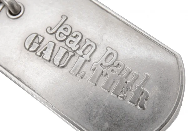 Jean-Paul GAULTIER Logo Dog Tag Key Chain K-124812_004