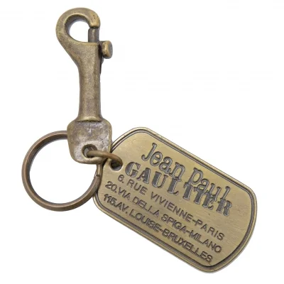 Jean-Paul GAULTIER Logo Dog Tag Key Ring