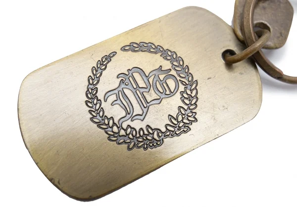Jean-Paul GAULTIER Logo Dog Tag Key Ring K-124813_004