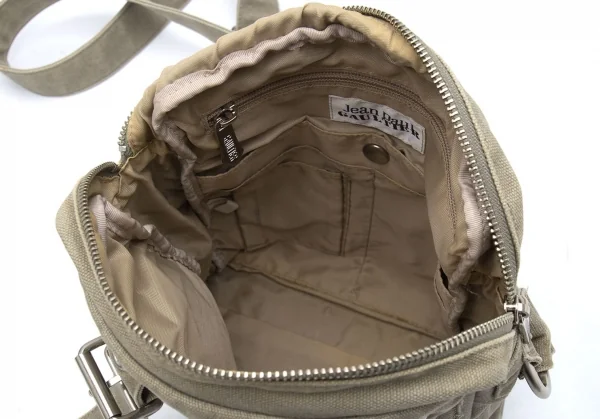 Jean Paul GAULTIER Belted Canvas Shoulder Bag K-124817_017