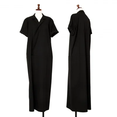 Y's Wool Gabardine Cachecoeur Dress