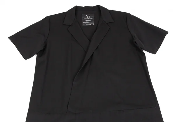 Y's Wool Gabardine Cachecoeur Dress K-124826_003