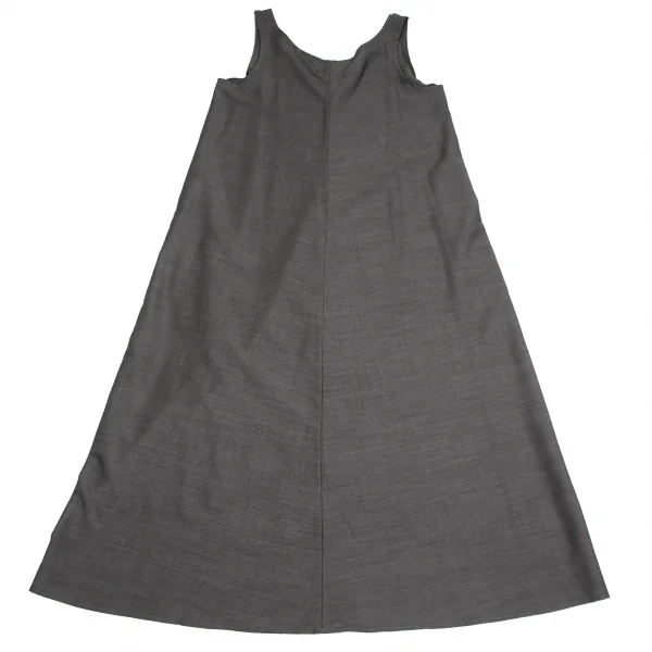 Y's Mohair Blended Silk Wool Sleeveless Dress K-124828_010