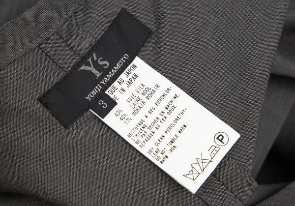 Y's Mohair Blended Silk Wool Sleeveless Dress K-124828_013