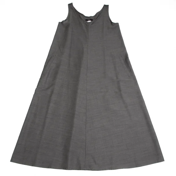 Y's Mohair Blended Silk Wool Sleeveless Dress K-124828_002