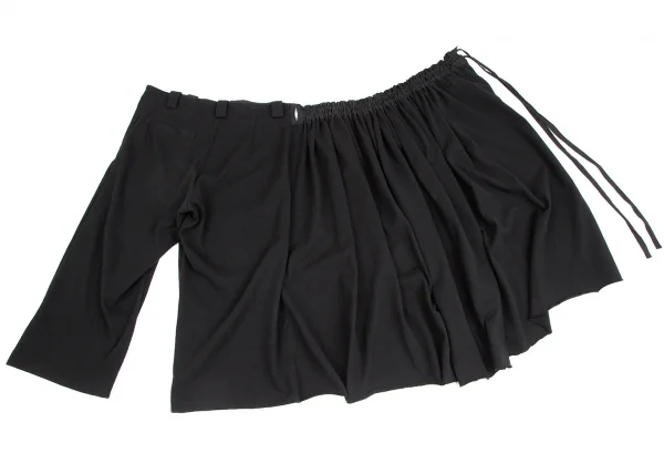 Y's Wool Nylon Wrap Skirt Pants K-124836_010