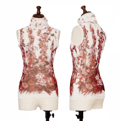 Jean-Paul GAULTIER PARIS Floral Printed Turtleneck Shirt
