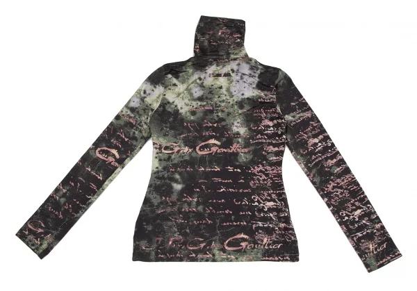 Jean-Paul GAULTIER PARIS Lettering Logo Turtleneck T Shirt K-124838_011