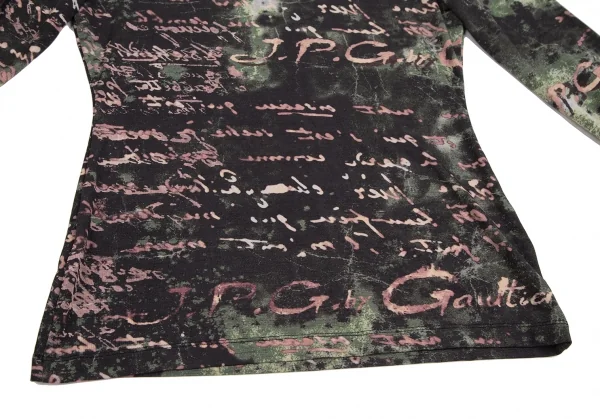 Jean-Paul GAULTIER PARIS Lettering Logo Turtleneck T Shirt K-124838_009