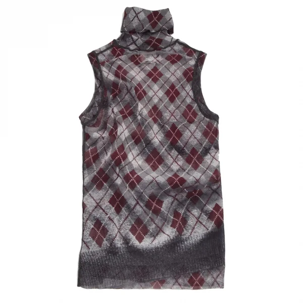 Jean-Paul GAULTIER MAILLE FEMME Argyle Sleeveless Shirt K-124840_009