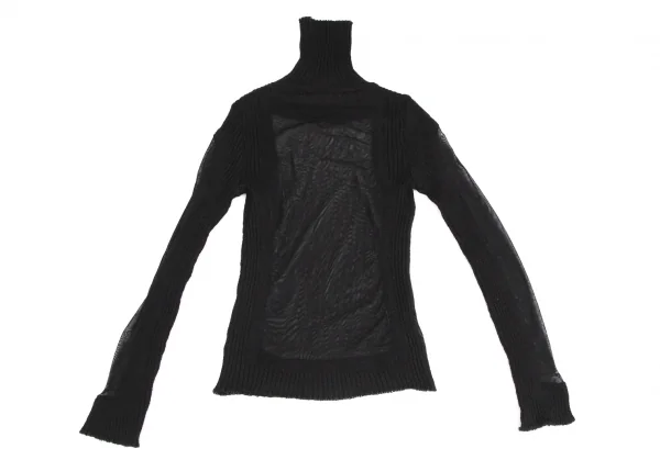 Jean-Paul GAULTIER FEMME Mesh Switching Knit Sweater K-124843_011