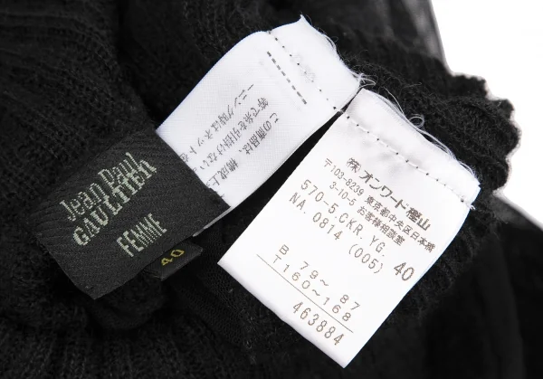 Jean-Paul GAULTIER FEMME Mesh Switching Knit Sweater K-124843_016