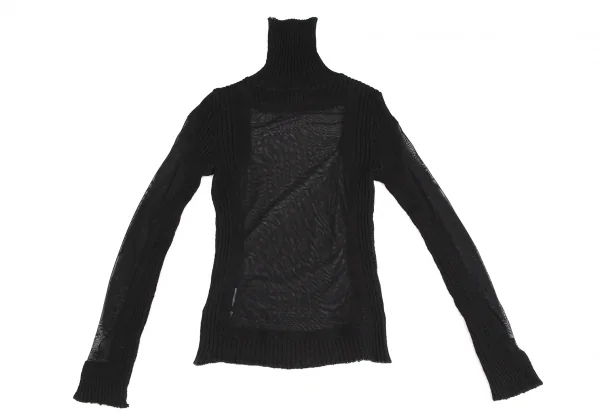 Jean-Paul GAULTIER FEMME Mesh Switching Knit Sweater K-124843_002
