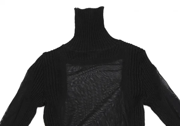 Jean-Paul GAULTIER FEMME Mesh Switching Knit Sweater K-124843_003