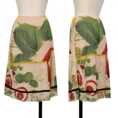 Jean-Paul GAULTIER FEMME Printed Mesh Skirt