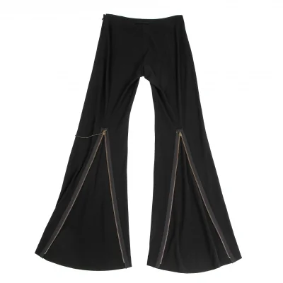 Jean-Paul GAULTIER FEMME Ball Chain Hem Zip Stretch Pants