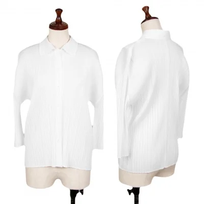 PLEATS PLEASE Pleated Half Sleeve Shirt Shirt