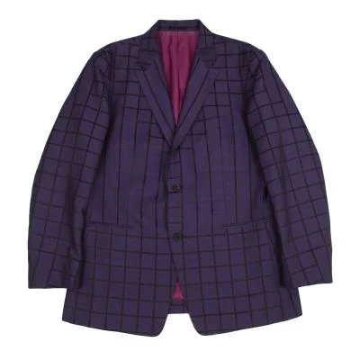 ISSEY MIYAKE MEN Random Window Pen Check Jacket