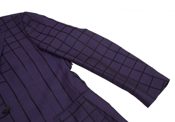 ISSEY MIYAKE MEN Random Window Pen Check Jacket K-124890_004