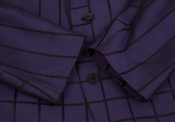 ISSEY MIYAKE MEN Random Window Pen Check Jacket K-124890_005